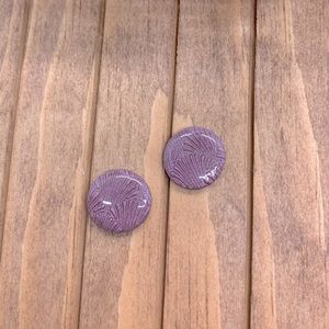 Polymer clay earrings with resin coating